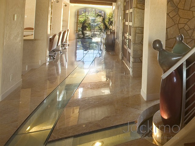 Glass Flooring from Jockimo in a Residential Home
